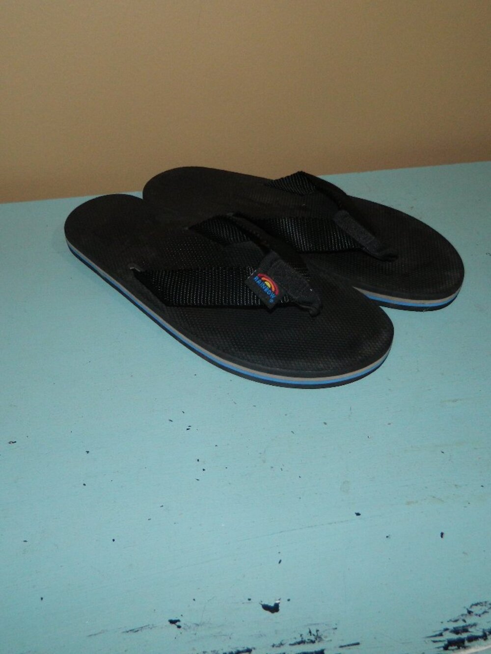 Rainbow Brand Nylon Flip Flop Sandals Size 9 womens